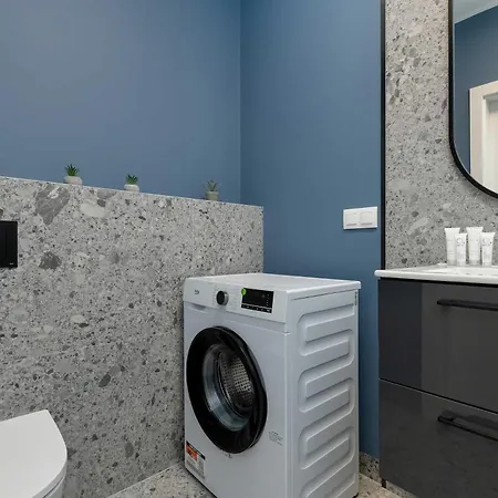 Beige And Blue In With Garden And Parking By Renters * גדנסק